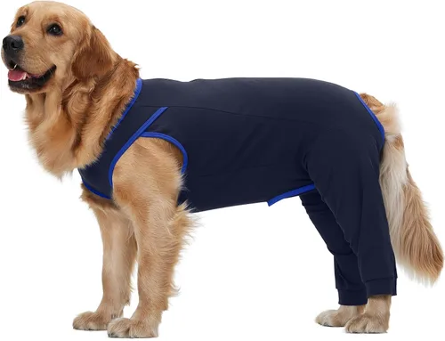 Miniatura 8 de Traje de recuperación para perros para piernas traseras, pantalones para perros para evitar lamer, manga para perros, piernas traseras y abdomen