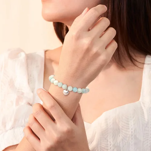 Miniatura 6 de HGDEER Pulseras de piedra natural con texto en inglés "I Wish You Lived Next Door", regalos únicos para mujer