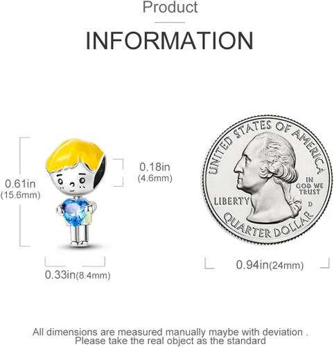 Miniatura 34 de Hapour Dijes de plata de ley 925 para pulseras, collar, joyería europea, colgante de cuentas para mujeres y madres