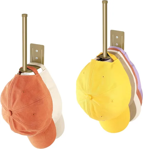 Miniatura 15 de Durmmur Paquete de 2 Percheros para Gorras de Béisbol, Organizador de Sombreros de Acero Inoxidable para Gorra de Béisbol, Organizador