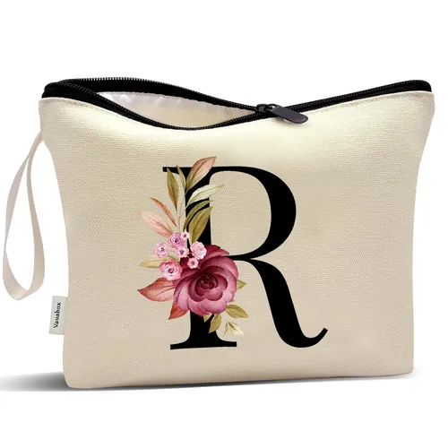 Miniatura 178 de Vavabox A-Z Bolsa de Maquillaje Personalizada, Regalos de Cumpleaños para Mujeres y Mamá, Regalos para la Mejor Amiga, Bolsa de Cosméticos