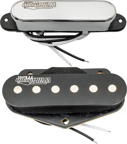 Miniatura 5 de Juego de pastillas de cuello y puente Wilkinson WOVT de baja gauss vintage Nashville cerámica para guitarra eléctrica estilo Tele Juego de cromo
