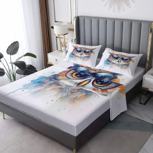 Miniatura 11 de Fox Sheets tamaño individual – Sábanas de cama de animales para niños, microfibra suave, bolsillo profundo, sábanas y fundas de almohada estampadas