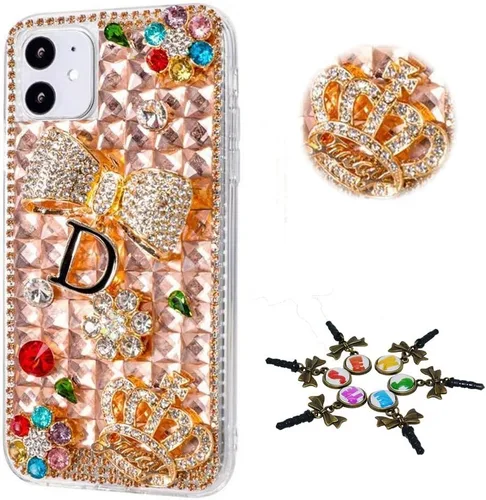 Miniatura 43 de Sparkle - Funda para teléfono compatible con Samsung Galaxy A12, elegante, hecha a mano en 3D, diseño de diamantes de imitación, diseño de diamantes