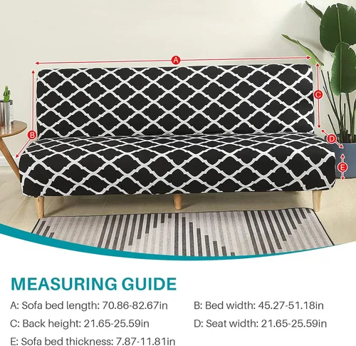 Miniatura 5 de Beacon Funda elástica para sofá para mascotas funda elástica de poliéster y elastano, protectora de muebles lavable sofá sin brazos, plegable, funda