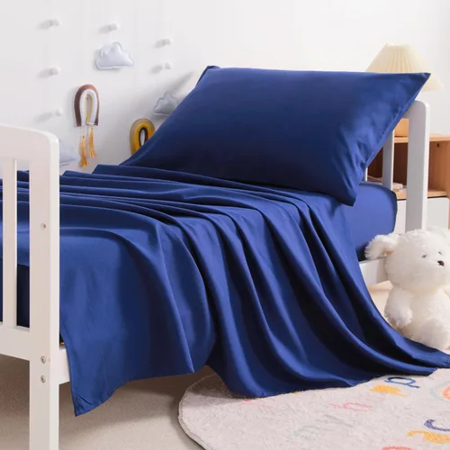 Miniatura 10 de NTBAY Juego de sábanas para niños pequeños, juego de sábanas de microfibra para cuna, sábana encimera, sábana bajera, funda de almohada, ropa