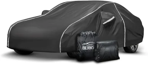 Miniatura 11 de Funda impermeable para automóvil compatible con Volkswagen New Beetle 1998-2024 para todo tipo de clima, 6 capas, cubierta completa para automóvil