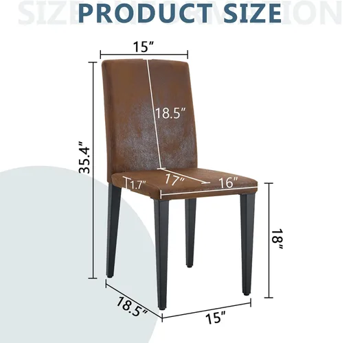 Miniatura 3 de Juego de mesa de comedor redonda para 6, juego de mesa de comedor extensible de 43-59 pulgadas, mesa de grano de madera de nogal y 6 sillas Marrón
