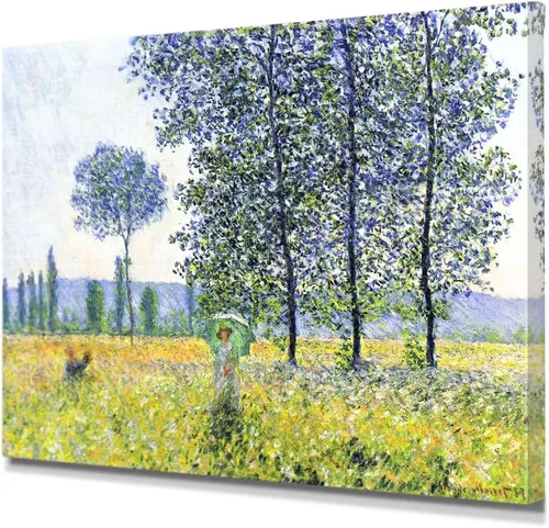 Miniatura 55 de IPIC - Reproducción artística de los lirios de agua de Claude Monet 1906, impresiones giclée coinciden con el marco dorado clásico, arte de pared
