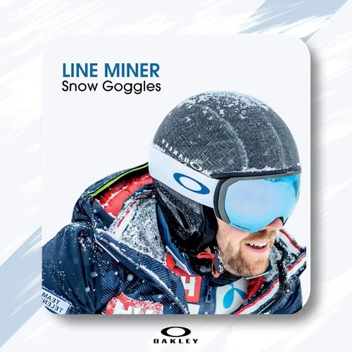 Miniatura 3 de Oakley Line Miner - Gafas de esquí grandes y medianas para hombres y mujeres, OO7070, OO7093 + paquete con kit de lentes de diseñador iWear