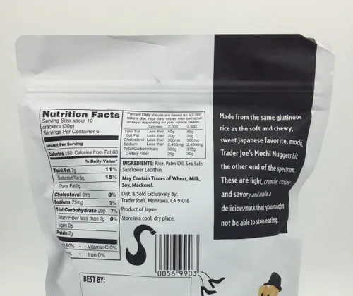Miniatura 2 de Trader Joe's Crispy Crunchy Mochi Rice Nuggets 6.35 oz (paquete de 2)