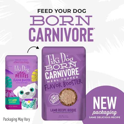 Miniatura 3 de Tiki Dog Born Carnivore Dog - Golosinas para perros - Bisque - Cordero - Bolsa de 1.5 onzas
