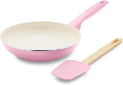 Miniatura 11 de GreenPan Rio - Sartén antiadherente de cerámica saludable de 8 pulgadas y juego de espátulas de silicona con mango de agarre suave, juego
