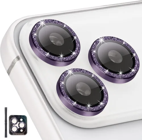 Miniatura 19 de Protector de Lente de Cámara para iPhone 17 Pro/17 Pro Max, Protector de Cámara de Vidrio Templado Individual con Bandeja de Instalación Compatible