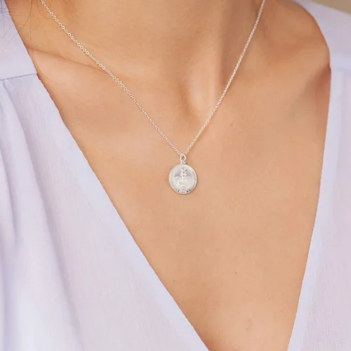 Miniatura 5 de BENIQUE Collar delicado para mujeres y niñas, plata de ley 925 maciza o metales rellenos de oro de 14 quilates, cadena fina, colgante significativo