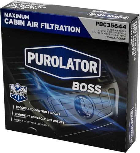 Miniatura 7 de Purolator PBC35644 PurolatorBOSS - Filtro de aire de cabina automotriz con carbón activado, compartimento de pasajeros de coche y camión, repuesto