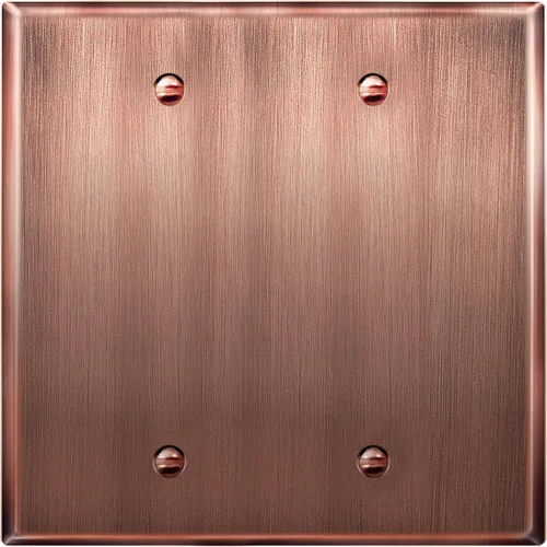 Miniatura 18 de LIDER Placa de Pared de Metal en Blanco, Cubierta de Tomacorriente en Blanco de Acero Inoxidable, Resistente a la Corrosión, Tamaño Mediano 1-Gang