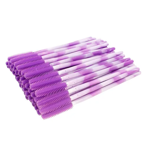Miniatura 6 de Bihrtc - Paquete de 100 cepillos desechables de silicona para rímel de pestañas
