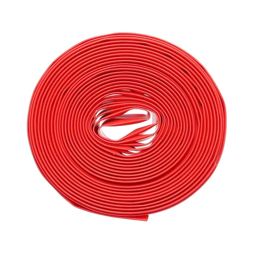 Miniatura 18 de Uxcell Tubo Termorretráctil 8mm de Diámetro 12.5mm de Ancho Plano 10m de Longitud 2:1 Tubo de Manga Termorretráctil para Cable Transparente Claro