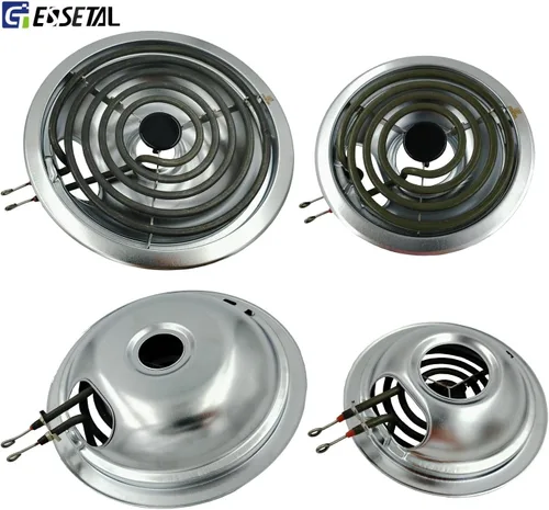 Miniatura 2 de MP21YA - Kit de repuesto para quemador eléctrico con 4 bandejas de goteo W10290350 W10290353 compatible con Whirpool Electric Range Stove Top