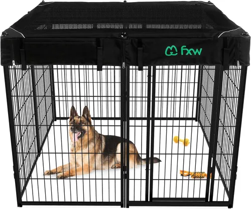 Miniatura 81 de FXW Homeplus Unleashed Corralito para Perros de Interior - Juego Sin Estrés y Seguro, Resistente de 24 Pulgadas 4 Paneles Corral para Cachorros