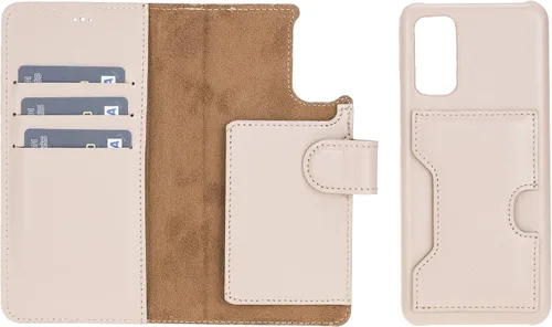 Miniatura 25 de Venito Florence - Funda de piel compatible con Samsung Galaxy S9, extra segura con bloqueo RFID, cartera desmontable para teléfono (gris decolorado)