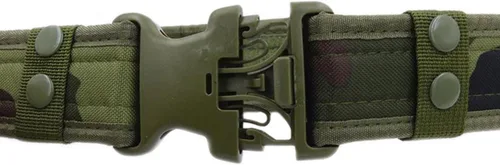 Miniatura 9 de Cinturón táctico militar ajustable de la lona de los hombres con la hebilla plástica, Negro y camuflaje.