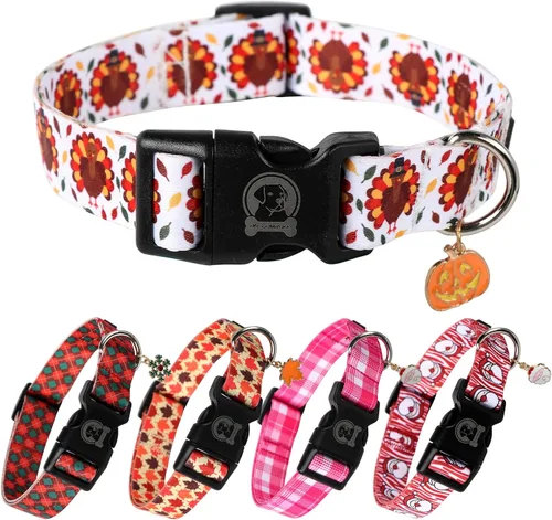 Miniatura 15 de MR. CHUBBYFACE - Collar de cumpleaños para perro con patrones, suave, ajustable, para perros pequeños, medianos y grandes