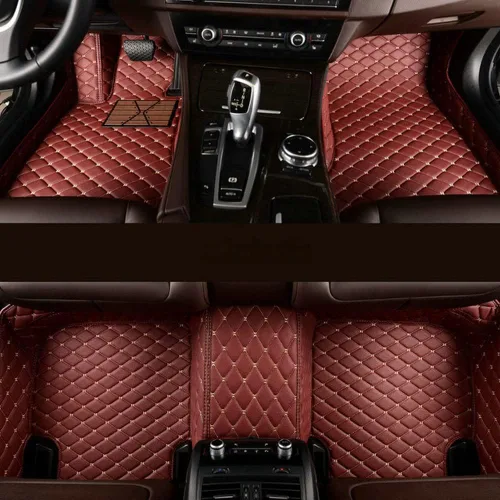 Miniatura 27 de Alfombrillas automotrices personalizadas para Mercedes Benz A B C CLA CLS CLK GLE GLS GLA GLK GL ML G S GLC SL CL SLC R SLK, etc. Tapete de cuero