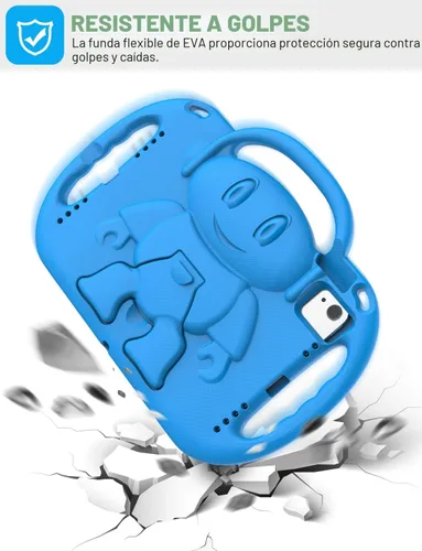 Miniatura 4 de Funda SUPLIK para niños para el nuevo iPad de 11ª generación (A16) de 11 pulgadas 2025 y 10ª generación de 10.9" 2022 y Air 11" 2025/2024 y Air Azul