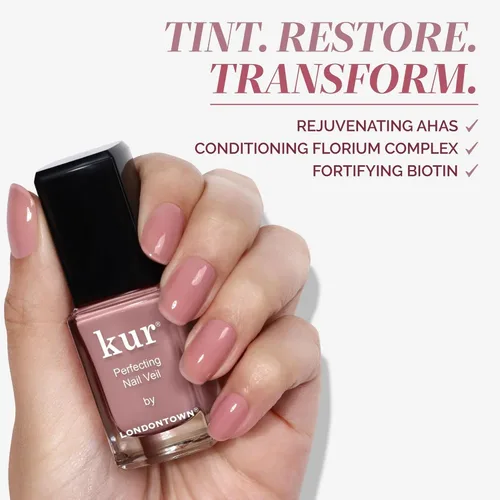 Miniatura 5 de LONDONTOWN Cuidado de uñas que mejora el velo de uñas, protector de uñas, fortalecedor de uñas, tinte natural, vegano y libre de crueldad, #3 Tinte