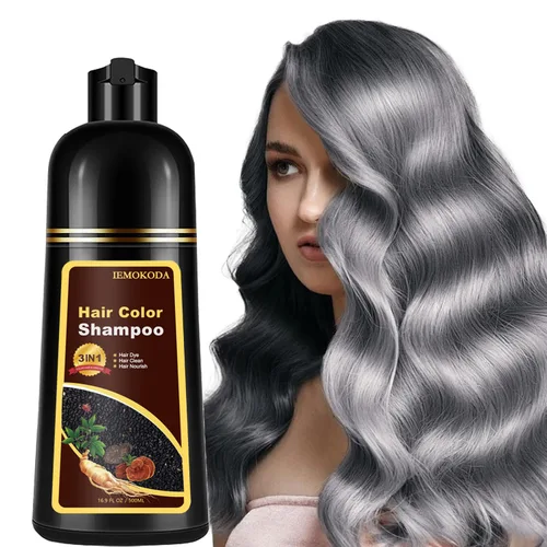 Miniatura 7 de Champú de tinte de coco para cabello castaño, color instantáneo 3 en 1, champú de tinte para mujeres y hombres