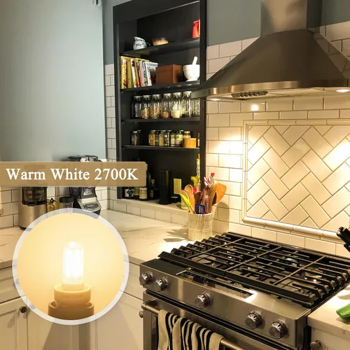 Miniatura 4 de DiCUNO Bombilla LED E17 para debajo del horno de microondas, 2700 K blanco cálido, 3 W (reemplazo halógeno de 40 W) 400 lm 120 V E17 bombilla