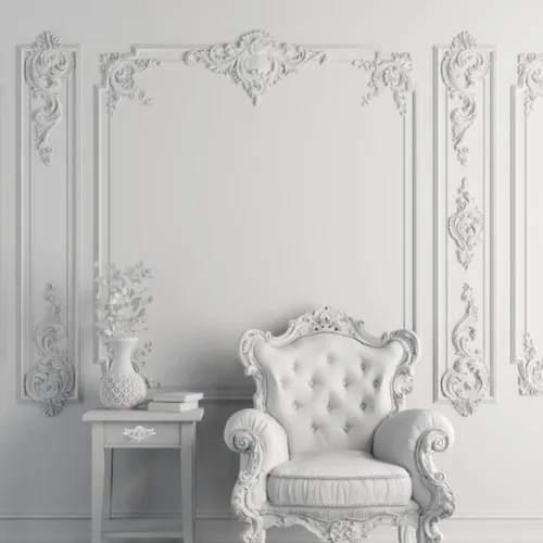 Miniatura 3 de AUNMAS Apliques de madera, decoración floral de esquina, tallas de madera natural sin terminar para muebles, armarios, puertas, acento