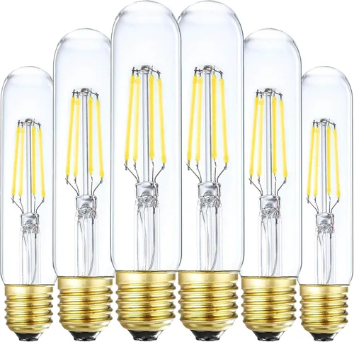 Miniatura 10 de Bombillas LED G16.5, regulables, 4 W (equivalente a 40 W), blanco cálido 2700 K, 400 lúmenes, base media E26, estilo de filamento vintage, sin