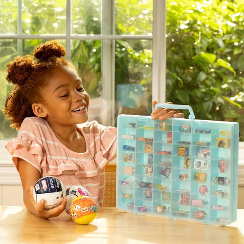 Miniatura 3 de Estuche de plástico para almacenamiento de juguetes compatible con mini marcas de juguetes coleccionistas, Miniverse, Shopkins, Real Littles y LOL