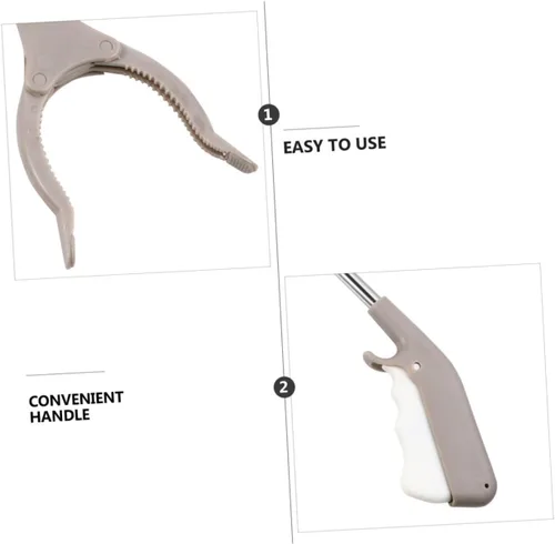 Miniatura 6 de Baluue Abrazadera de basura, pinza de basura larga, accesorios sanitarios, herramienta de alcance, 1 ud