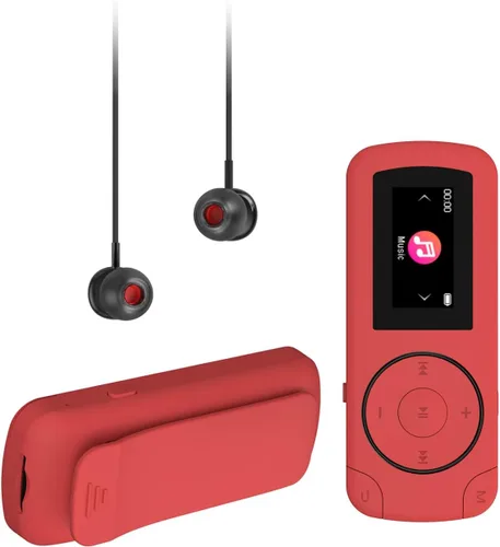 Miniatura 7 de Reproductor MP3 deportivo de 64 GB con clip y Bluetooth - Reproductor de música superligero con clip y auriculares, soporte MicroSD, repetición A-B