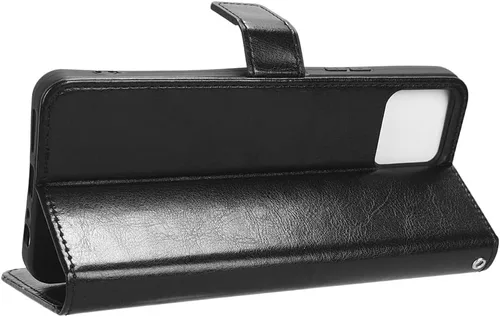 Miniatura 6 de Funda para Boost Mobile Celero 5G + Funda de piel con tapa para Boost Mobile Celero 5G Plus, color negro