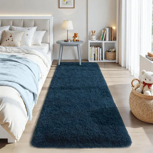 Miniatura 96 de Zentavio - Alfombras para sala de estar, alfombras de área verde oscuro de 3 x 5 pies, alfombra de césped artificial, alfombra de pelo mullido