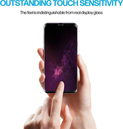 Miniatura 4 de Power Theory Protector de pantalla diseñado para Samsung Galaxy S9 PLUS (no de vidrio), kit de fácil instalación, compatible con fundas, cubierta
