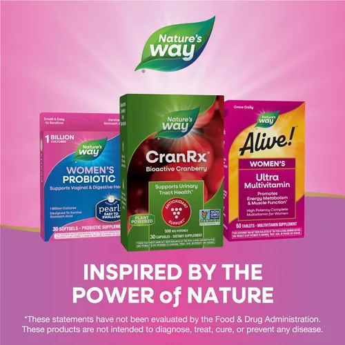 Miniatura 6 de Nature's Way CranRx BioActive Cranberry Urinary Health 500 mg de potencia, una vez al día, 30 VCaps