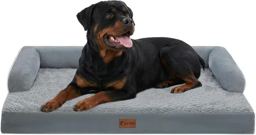 Miniatura 31 de Camas Ortopédicas para Perros de Tamaño Grande, Espuma de Celdas Impermeables tipo Huevera, Camas tipo Sofá para Perros Medianos para Jaula 35x22