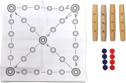 Miniatura 7 de Juego de mesa coreano, juego tradicional YUT, Folk Yutnori YUT Nori Juegos Set