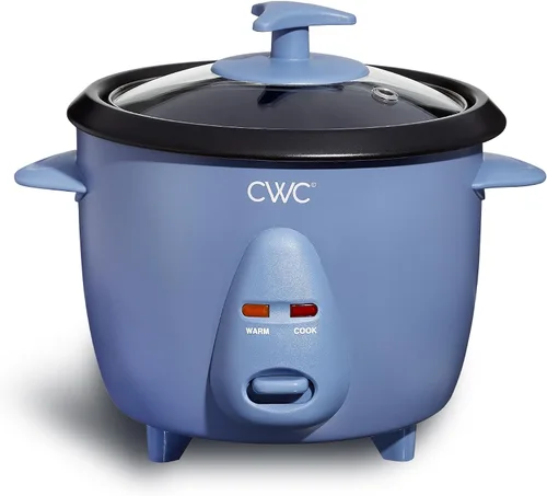 Miniatura 12 de COOK WITH COLOR Arrocera de 6 tazas de 300 W, cocción sin esfuerzo y perfectamente, cocina 3 tazas de arroz crudo para 6 tazas de arroz cocido, azul
