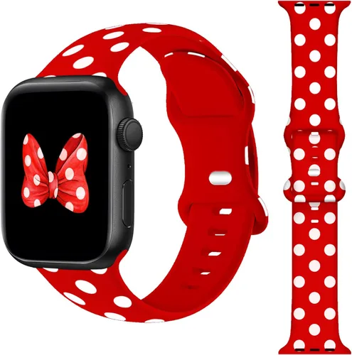Miniatura 10 de Compatible 38mm Correas de Apple Watch para mujeres 40mm 41mm 42mm 44mm 45mm, correas iWatch para mujeres, pulseras de lunares, correa de Apple