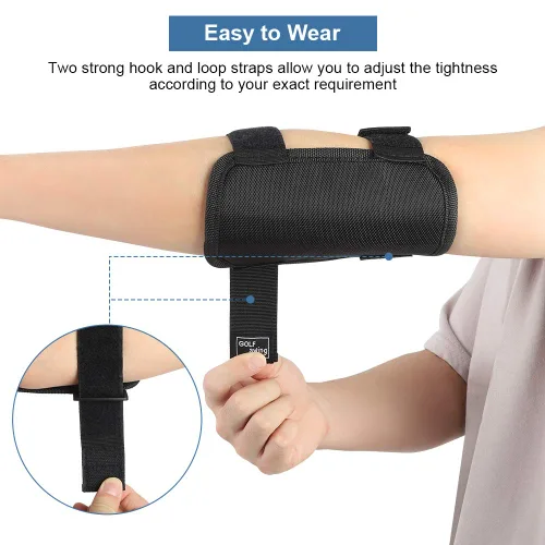 Miniatura 4 de Codo de ayuda para entrenamiento de swing de golf, entrenador de swing de golf, ayuda de entrenamiento de golf de brazo recto con notificaciones