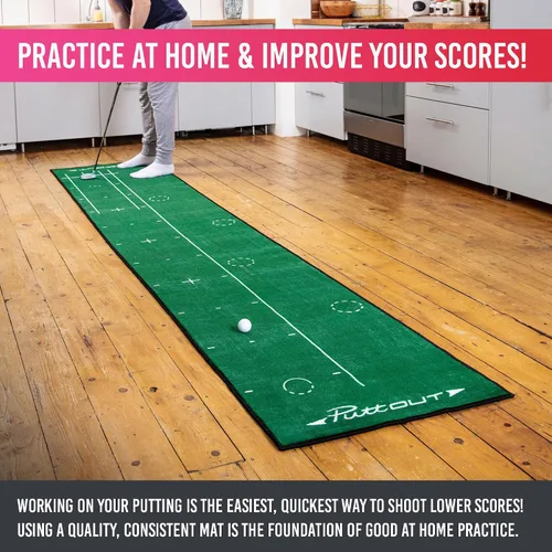 Miniatura 3 de PuttOut Alfombrilla grande para golf (144.5 x 26.4 in)