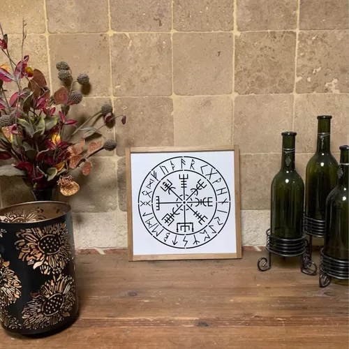 Miniatura 6 de Plantillas de runas para pintar en madera y piedras, reutilizables, borde celta, alfabeto antiguo, plantillas de símbolos vikingos