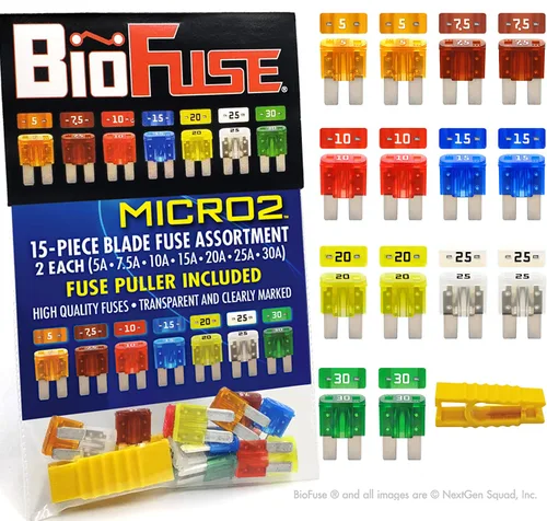 Miniatura 8 de Paquete surtido de 18 fusibles para automóvil de perfil bajo Mini ATT (juego de 18 fusibles LP-Mini Blade + extractor de fusibles) 2A 3A 5A 7.5A 10A